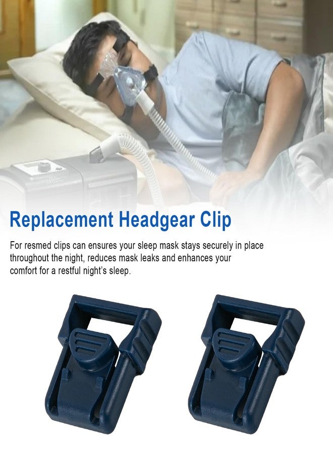 HEBRAR Headgear Clips Compatible with ResMed Mirage Nasal CPAP Mask, Comfortable Reliable Fixation CPAP Mask Strap Clips Fit for Most Headgear CPAP Accessories 2 Pack - Image 3